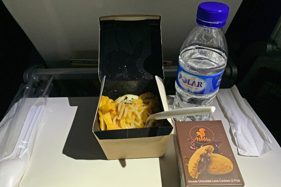 fly with scoot food on board