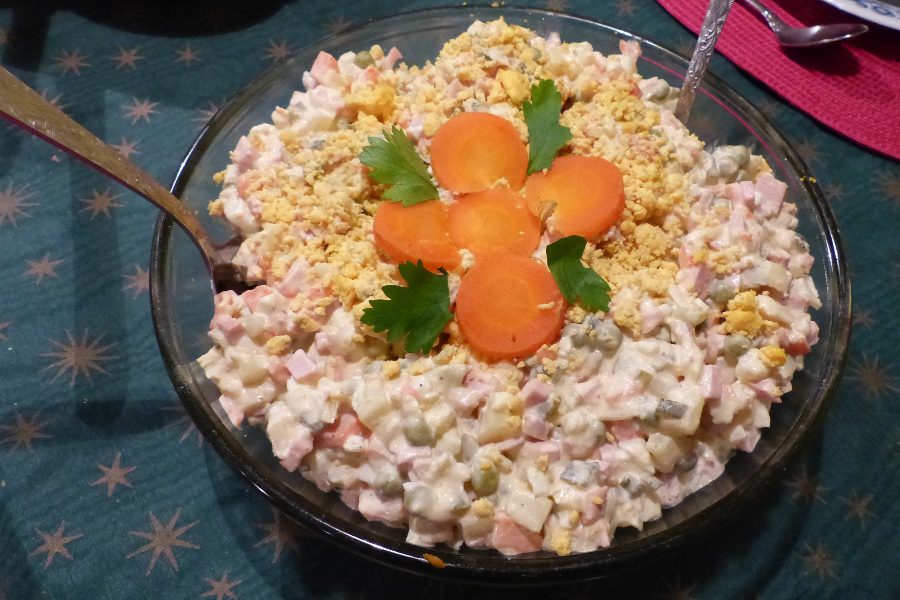 food in Ukraine olivier potato salad