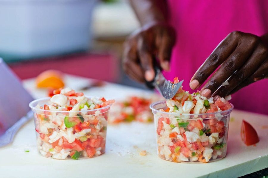 food in bahamas Conch salad