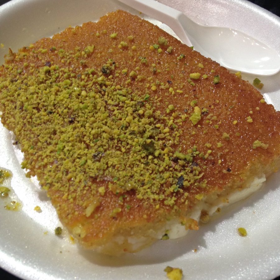 food in egypt kunafeh