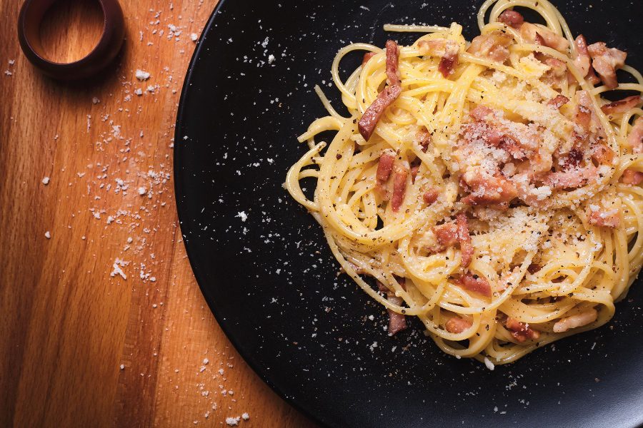 food in rome spaghetti carbonara