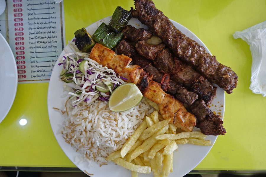 food of libya lamb Kebab