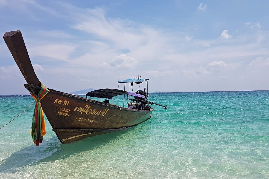 kata beach in phuket boat