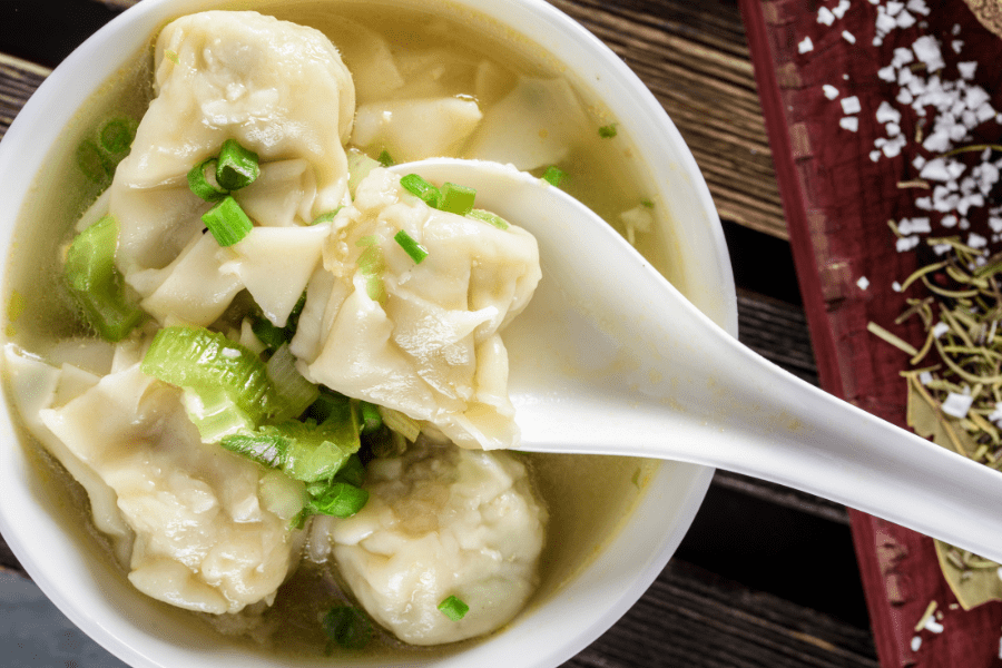 Popular foods from China- Wonton Soup
