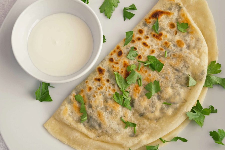 qutab food in Azerbaijan