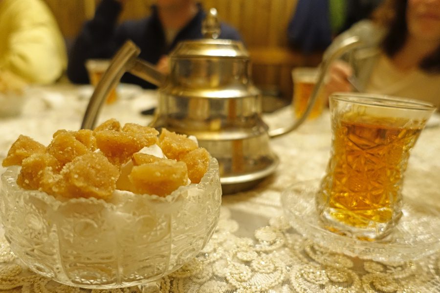 tea and food in azerbaijan