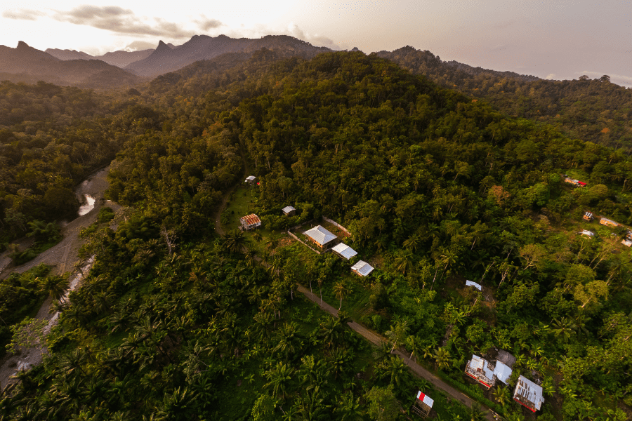 visit sao tome and principe drone shot rainforest