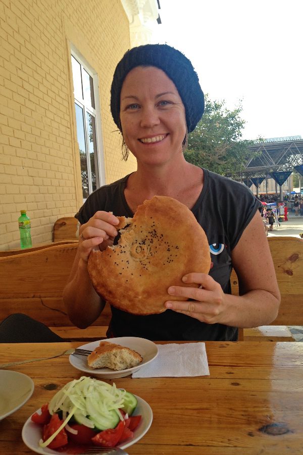 what is central asian food Rach with bread