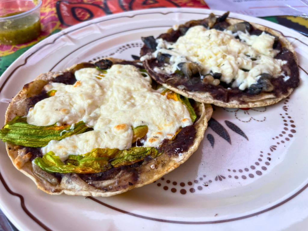 Memelas are a popular breakfast in Oaxaca