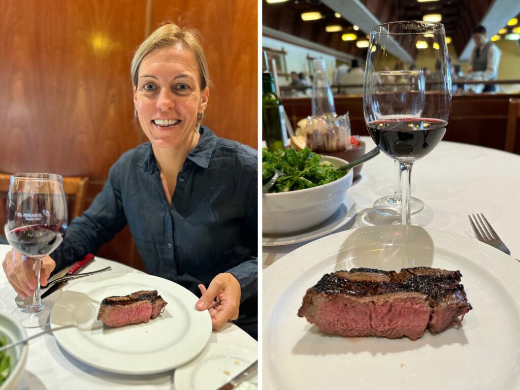 Delicious steak in Buenos Aires Argentina, El Mirasol