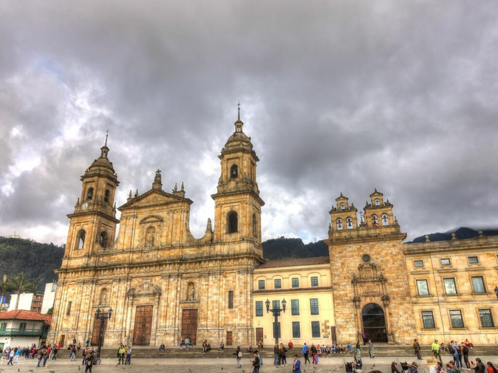 The main square in Bogota