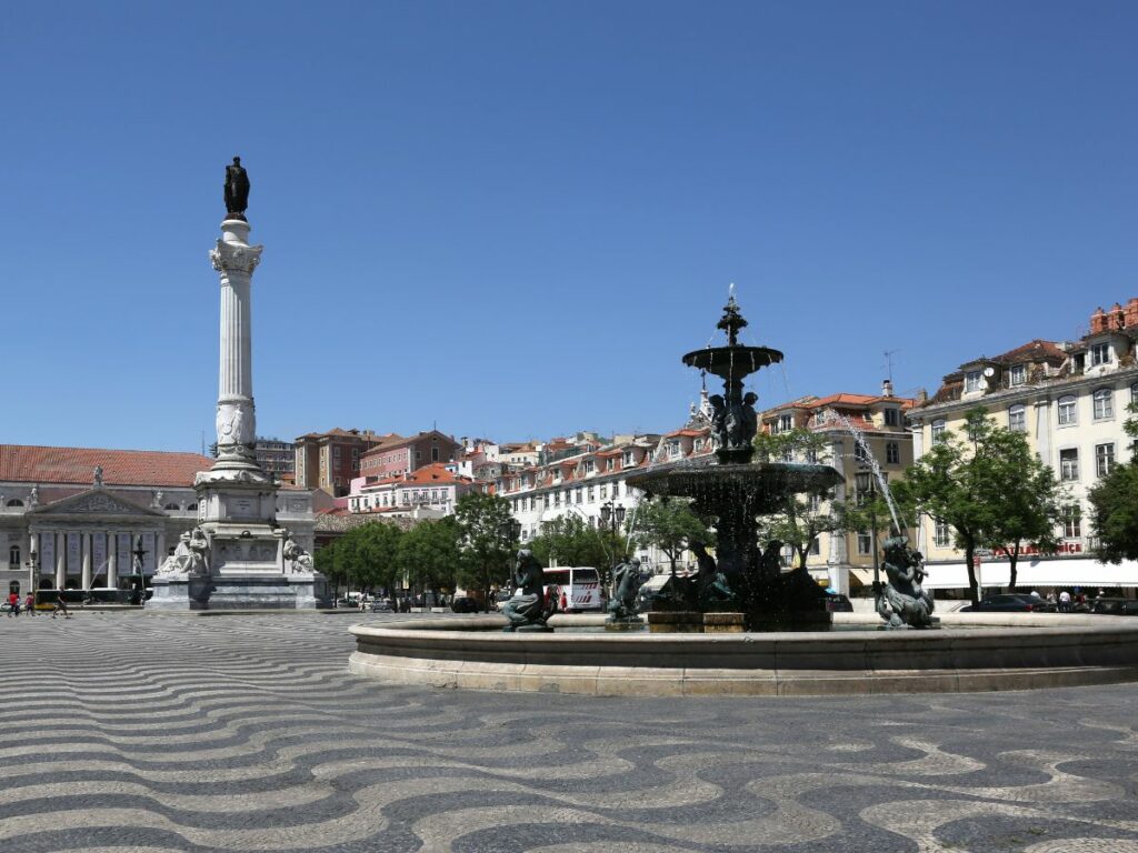 Rossio Square in Lisbon in 2 days