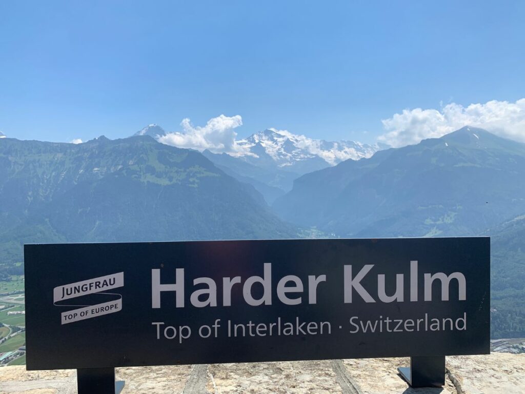 Harder Kulm Switzerland sign