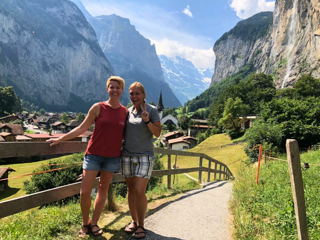 Rach and Marty in Lauterbrunnen Switzerland