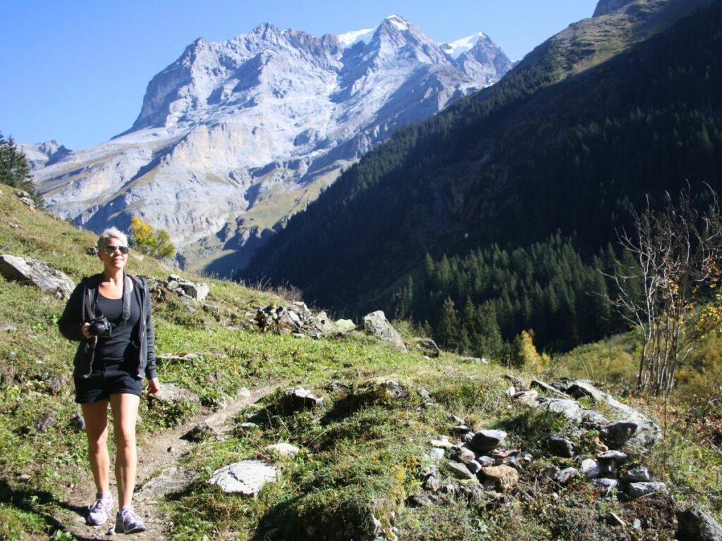 Rach hiking in Switzerland