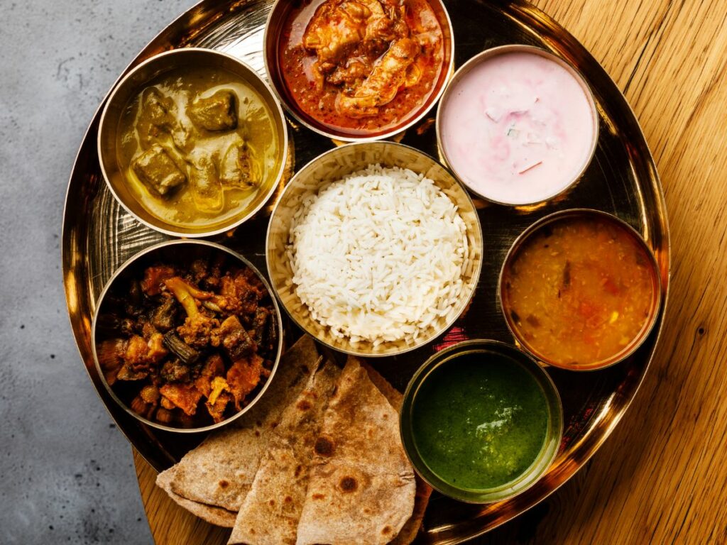thali is popular foods from india