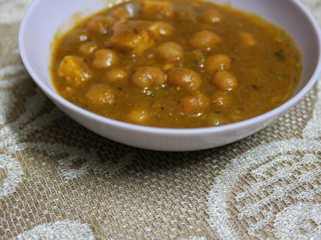 chana masala or chick pea curry Indian cuisine