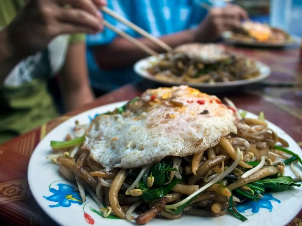 foods from cambodia on plate