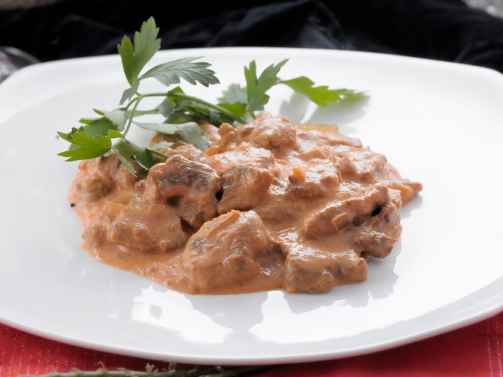 Beef stroganoff 