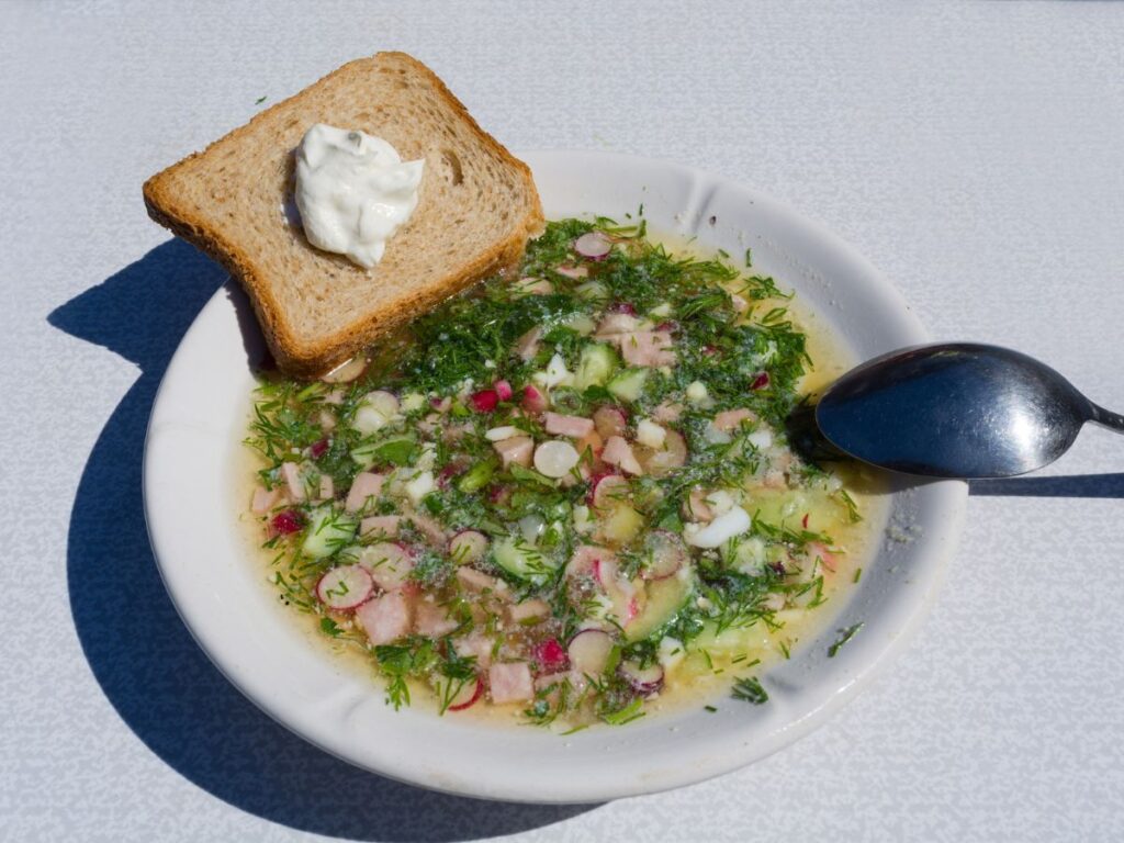 Okroshka Russian food
