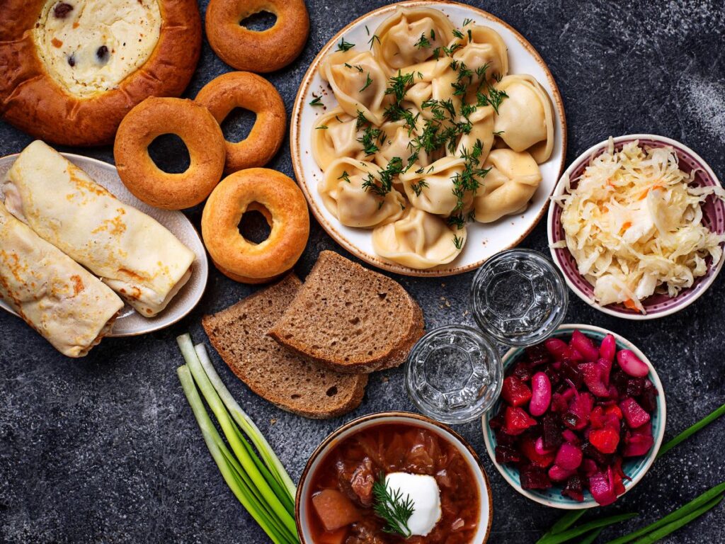 popular foods from Russia