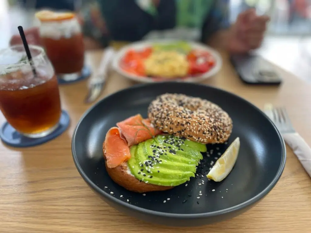 Stoic Cafe Chiang Mai Salmon Bagel
