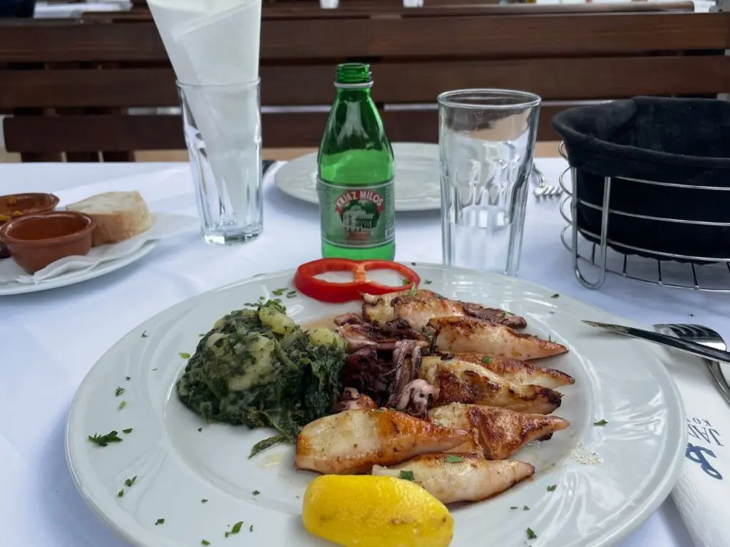 2 days in Budva Itinerary - fresh seafood at Jadran